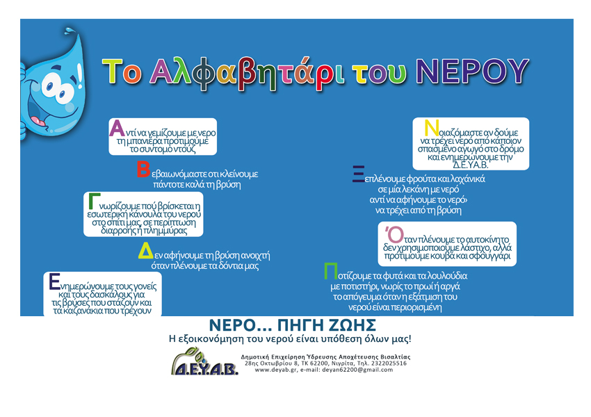 Το αλφαβητάρι του νερού